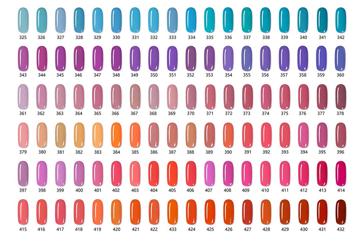 Super colorful nail art B2B supply color palette | Susansay