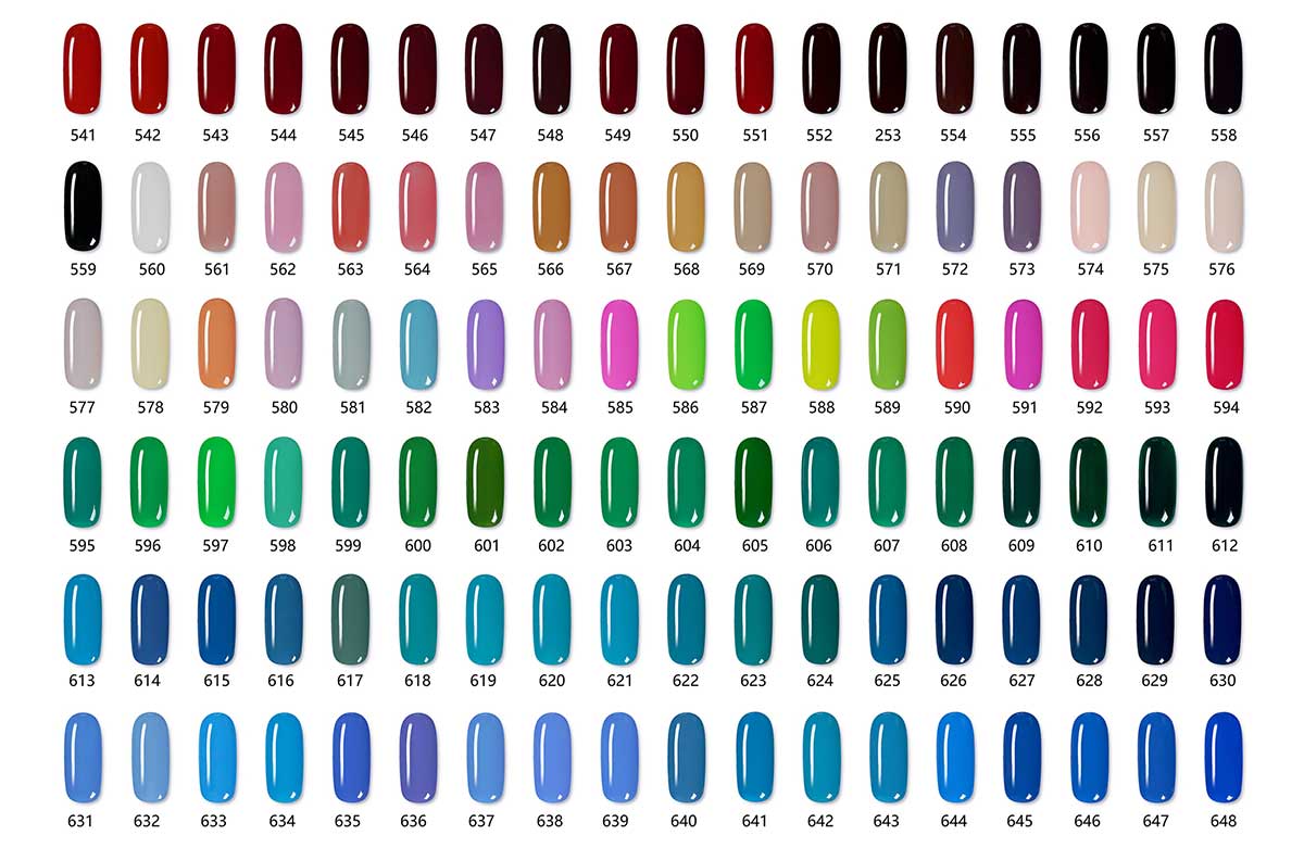 Super colorful nail art B2B supply color palette | Susansay