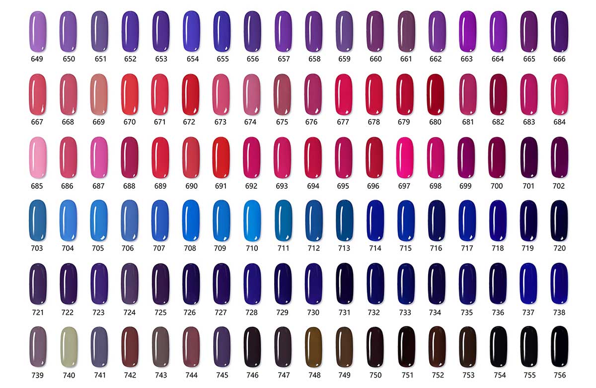 Super colorful nail art B2B supply color palette | Susansay