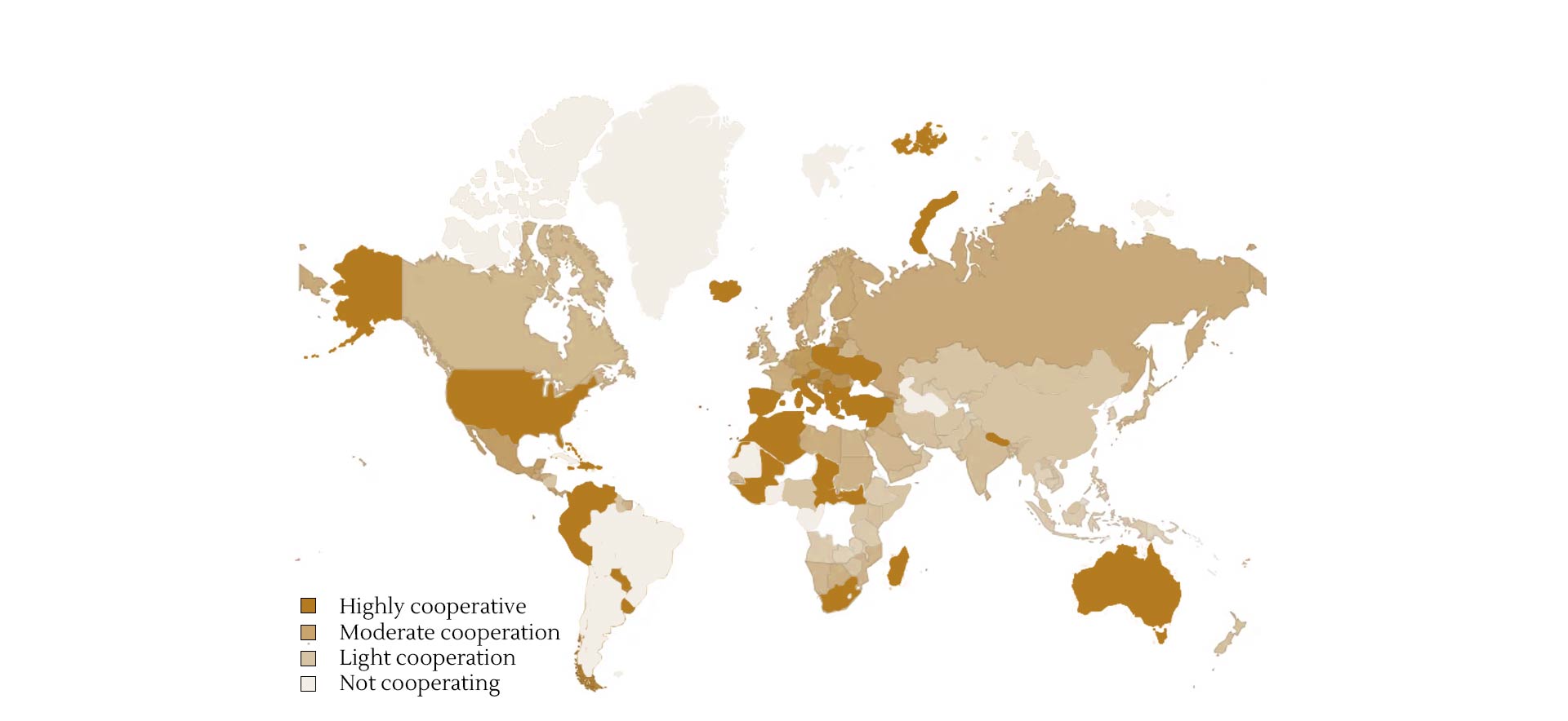 Susansay map of partner countries