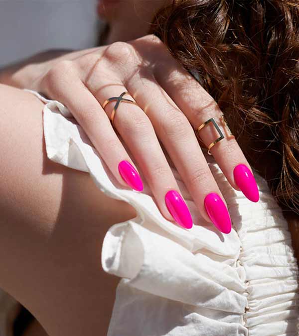 pink gel nail polish