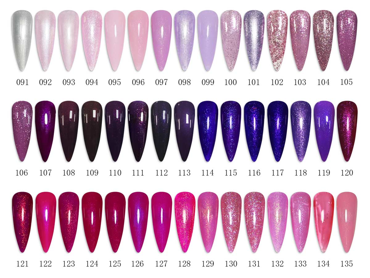 glitter gel polish color | Susansay
