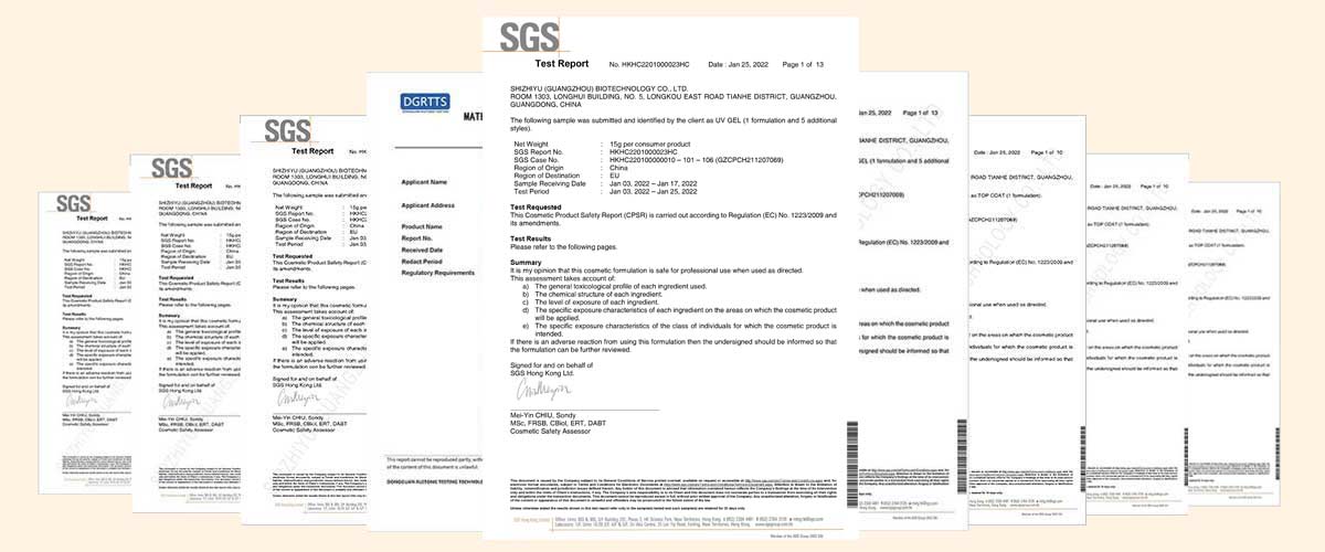 Private Label Gel Polish Certificate | Susansay
