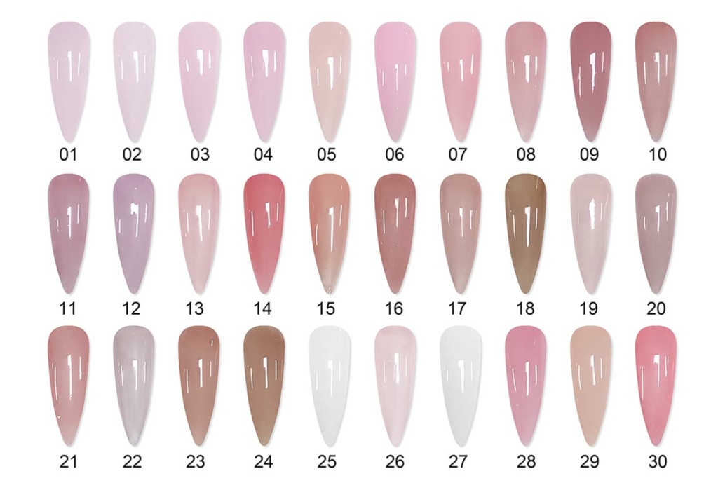 Builder Gel In Bottle Color Palette