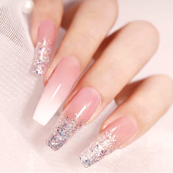 professional nail construction Glitter Builder Gel In Bottle | Susansay