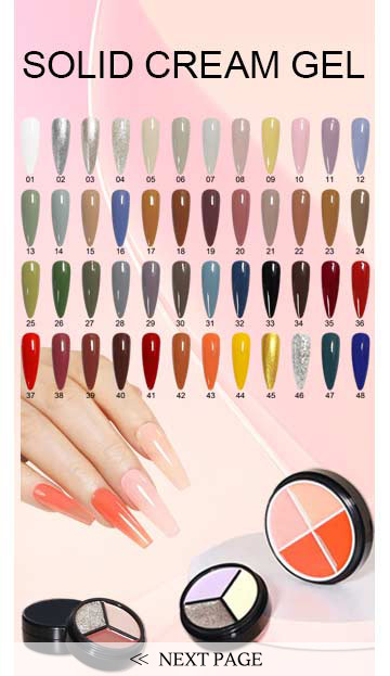 Wholesale solid cream gel nail products | Susansay