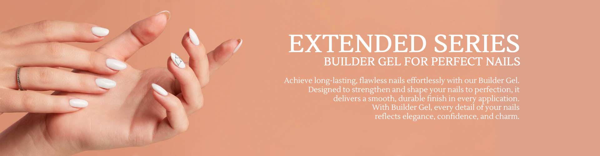 professional nail construction extended gel banner | Susansay