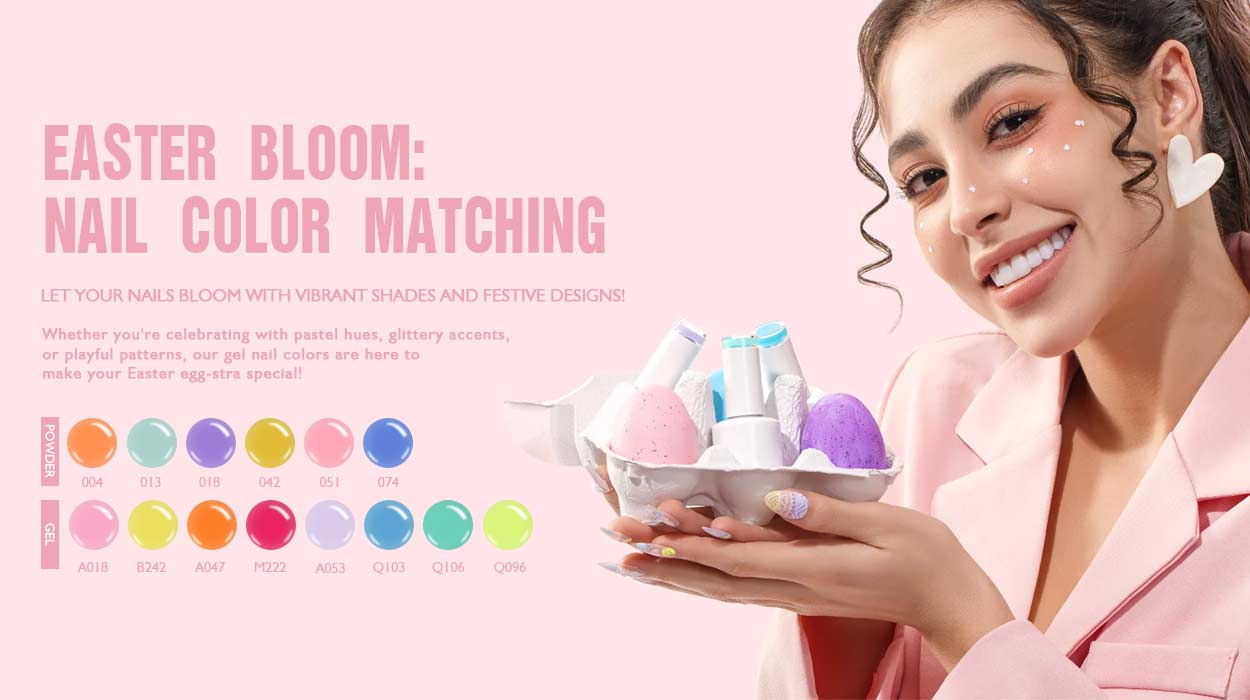 2025 EASTER gel nail polish & nail powder recommend color | Susansay