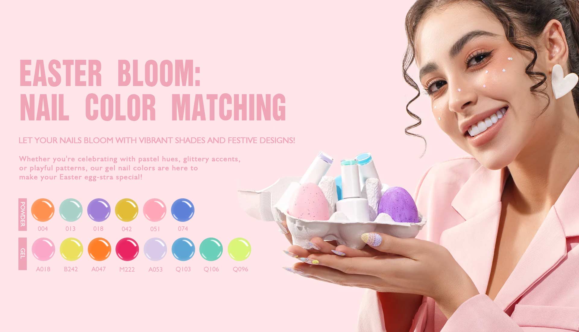 2025 EASTER gel nail polish & nail powder recommend color | Susansay
